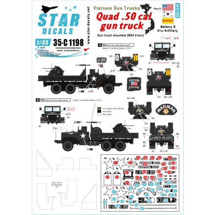 Star Decals Vietnam Gun Trucks # 5. matrica