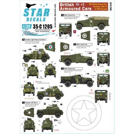 Star Decals British Armoured Cars # 2. matrica