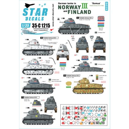 Star Decals German tanks in Norway & Finland # II matrica