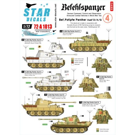 Star Decals Befehlspanzer # 4 matrica