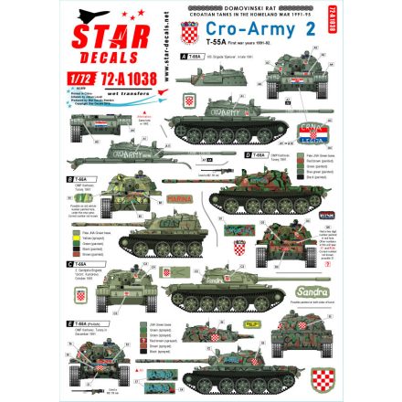 Star Decals CRO-ARMY # 2 matrica