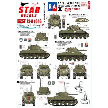 Star Decals Royal Artillery # 2 matrica