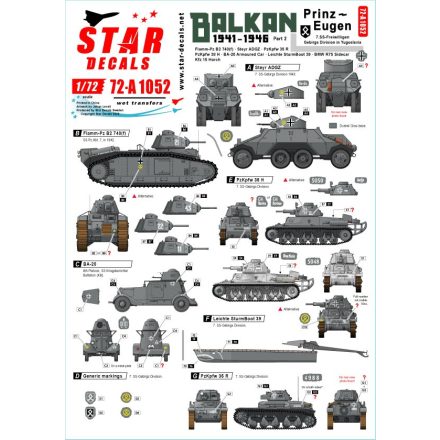 Star Decals Balkan WW2 # 2 matrica