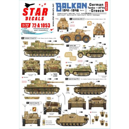 Star Decals Balkan WW2 # 3 matrica