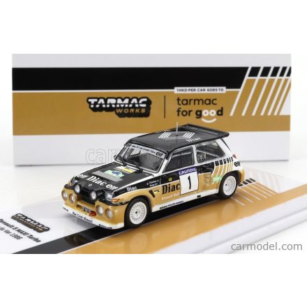 TARMAC RENAULT R5 MAXI TURBO TEAM DIAC N 1 WINNER RALLY DU VAR 1986 FRANCOIS CHATRIOT - MICHEL PERIN