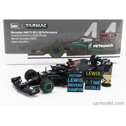 TARMAC MERCEDES GP F1 W11 EQ PERFORMANCE TEAM AMG PETRONAS MOTORSPORT N 44 (WITH RAIN TYRES - 7 TIMES WORLD CHAMPION) WINNER TURKISH GP 2020 LEWIS HAMILTON