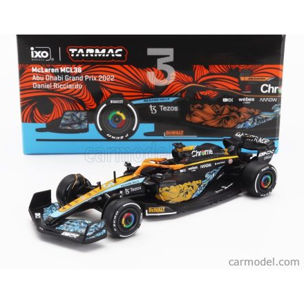 TARMAC McLAREN F1 MCL36 TEAM MCLAREN N 3 ABU DHABI GP 2022 DANIEL RICCIARDO