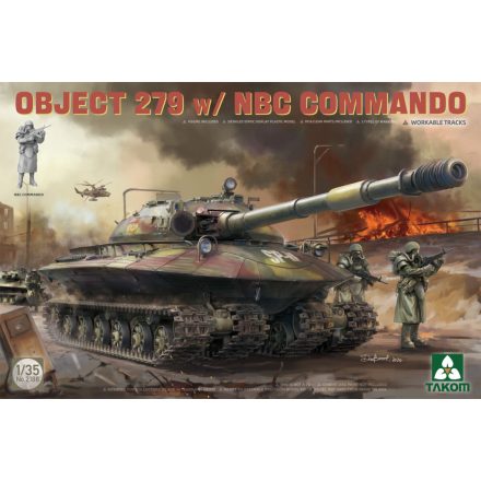 Takom Object 279 With NBC Commando makett