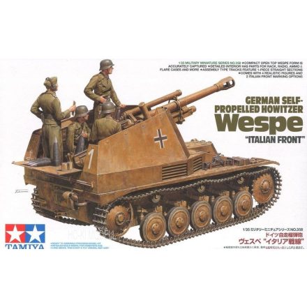 Tamiya German Self-Propelled Howitzer Wespe "Italian Front" makett