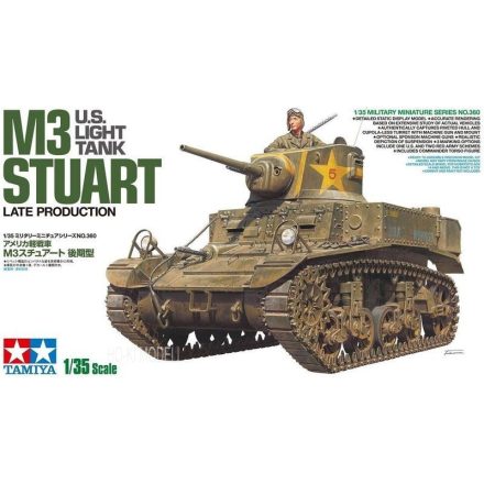 Tamiya U.S. Light Tank M3 Stuart Late Production makett