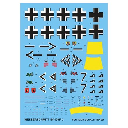 Techmod Messerschmitt Bf 109F-2 matrica