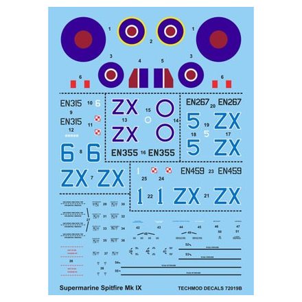 Techmod Supermarine Spitfire Mk.IX matrica