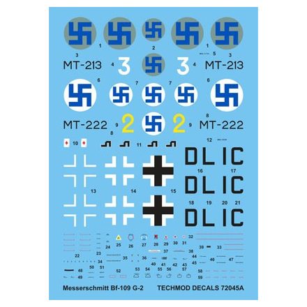 Techmod Messerschmitt Bf 109G-2 matrica