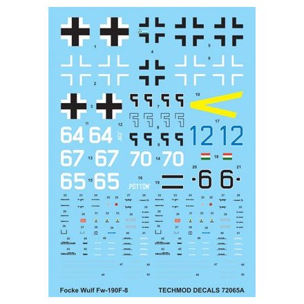 Techmod Focke-Wulf Fw 190F-8 matrica