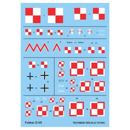 Techmod Fokker D.VII matrica