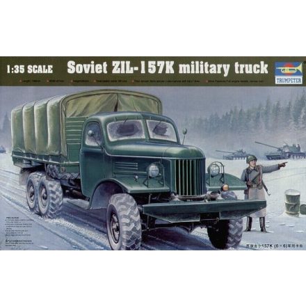 Trumpeter ZIL-157K Soviet Military Truck w/Canvas makett