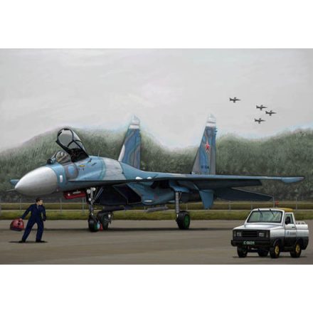 Trumpeter Russian SU-27 Flanker B makett