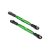 Traxxas Camber links, rear (TUBES green-anodized 7075-T6 aluminum, stronger than titanium) (73mm) (2)/ rod ends (4)/ aluminum wrench (1) (#2579 3x15 BCS (4) required for installation)