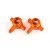 Traxxas Steering blocks, 6061-T6 aluminum (orange-anodized), left & right