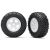 Traxxas Tires and wheels, assembled, glued (SCT white wheels, SCT off-road racing tires) (1 each, right & left)