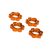 Traxxas Wheel nuts, splined, 17mm, serrated (orange-anodized) (4)