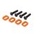 Traxxas X-Maxx Aluminium Motor Mount Washers - Orange