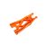 Traxxas Suspension arm, orange, lower (left, front or rear) heavy duty (1)