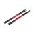 Traxxas Push rods, aluminum (red-anodized), heavy duty (2) (assembled with rod ends and threaded inserts)