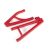 Traxxas Suspension arms, red, rear (right), heavy duty, adjustable wheelbase (upper (1)/ lower (1))