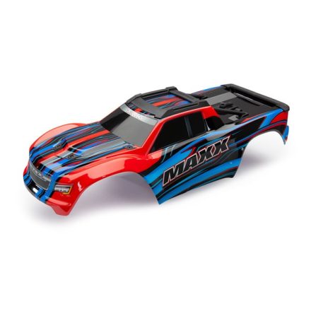 Traxxas Body, Maxx®, red-x (painted)/ decal sheet