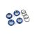 Traxxas Spring retainer (adjuster), blue-anodized aluminum, GT-Maxx® shocks (4) (assembled with o-ring)