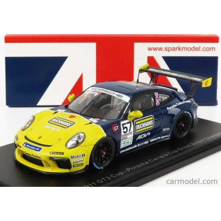 SPARK-MODEL PORSCHE 911 991 GT3 CUP N 25 PORSCHE CARRERA CUP ENGLAND CHAMPION 2021 DAN CAMMISH