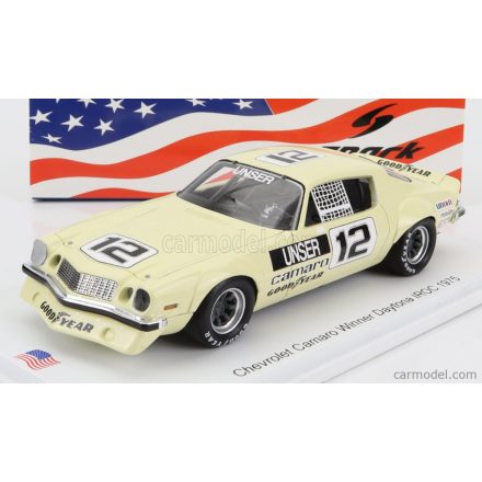 SPARK-MODEL - CHEVROLET - CAMARO N 12 WINNER IROC DAYTONA SEASON 1974-1975 B.UNSER