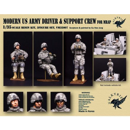 Valkyrie Miniatures Modern US Army Driver and Support Crew for MRAP