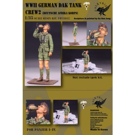 Valkyrie Miniatures WWII German DAK Tank Crew 2 (1 Figures)