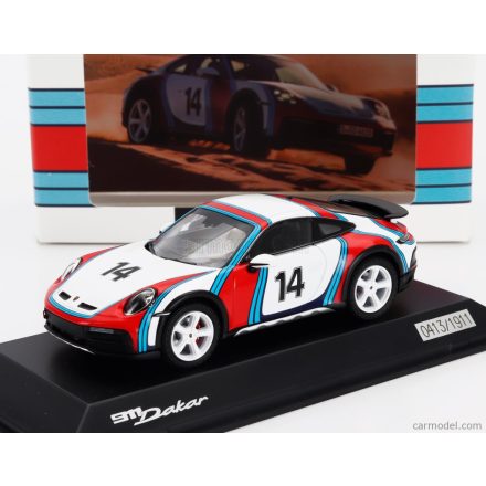 SPARK MODEL PORSCHE 911 992 DAKAR COUPE N 14 MARTINI RACING LIVERY 2023