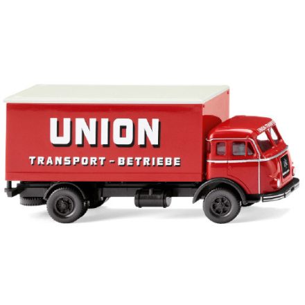 Wiking Henschel box-wagon-truck, Union Transport, 1955