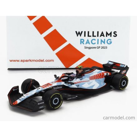 SPARK-MODEL WILLIAMS F1 FW45 TEAM WILLIAMS RACING GULF N 2 SINGAPORE GP 2023 LOGAN SARGEANT