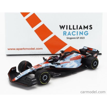 SPARK-MODEL WILLIAMS F1 FW45 TEAM WILLIAMS RACING GULF N 23 SINGAPORE GP 2023 ALEXANDER ALBON