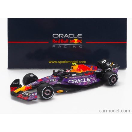 SPARK MODEL RED BULL F1 RB19 TEAM ORACLE RED BULL RACING N 11 3rd LAS VEGAS USA GP 2023 SERGIO PEREZ